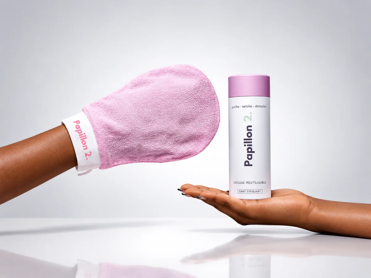 Gant exfoliant Papillon 2